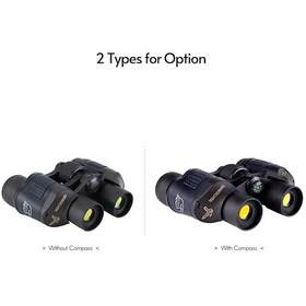 Resim Andoer-2 60x60 Dürbün Düşük Işık Gece Görüşlü Kompakt Su Geçirmez Siyah 