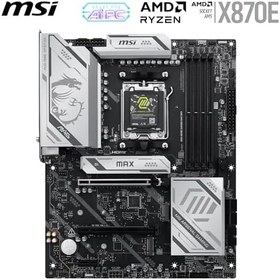 Resim MSI MB MAG X870E GAMING MAX WIFI AM5 DDR5 8200MHZ(OC) 3x M.2 USB 40Gbps HDMI DP 5G LAN WIFI 7 RGB ATX 