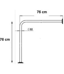 Resim Gross AVM Yerden Duvara Engelli Tutunma Barı 