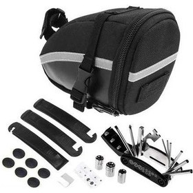 Resim Novahub Bisiklet Tamir Alet Setleri Bisiklet Kiti Çantası Koltuk Paketi 16 Adet Siyah, Fonksiyonel Set Siyah 