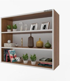 Resim Kenzlife Mutfak Dolabı Itır 060.090.30 Cvz 2 Raflı Kapaksız Ofis Banyo Kiler Evrak Kitaplık 