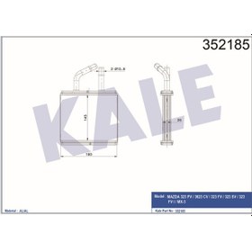 Resim KALE 352185 KALORİFER MAZDA 323 PV / 3623 CV / 323 FV / 323 SV / 