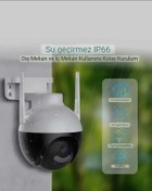 Resim QASUL Akıllı Ev Güvenlik Sistemi IP Kablosuz Wifi 2MP Kamera Çift Lensli Flaş Işıkları Kamera 