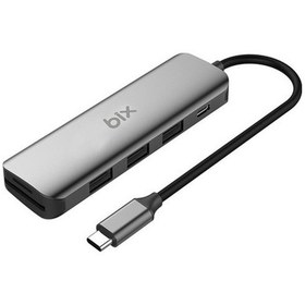 Resim Bix Type-C Usb 3.0 Pd Kart Okuyucu 3 Portlu Çoklayıcı Hub 