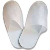 Resim şarca Unisex Beyaz Üreticiden 50 Çift Tek Kullanımlık Terlik Hastane Otel Terliği 