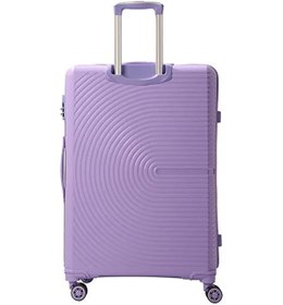 Resim Mçs Bavul Büyük Ve Orta 2li Set Kırılmaz Silikon Valiz V374 Lila Lila 