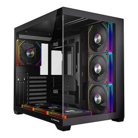 Resim Rampage Ares V2 Temperli Camlı Siyah 7*12CM Argb Pwm Fan + Kumanda Atx Mid-T Gaming Oyuncu Kasası 