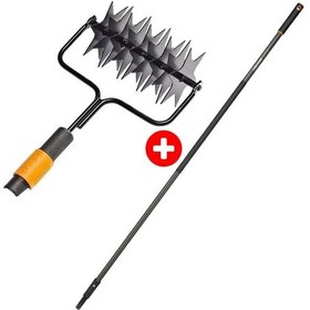Resim Fiskars 136524 Quickfit Çim Havalandırıcı + Grafit Sap 156 Cm 