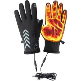 Resim Synodicmonth Isıtma Eldivenleri, Kaymaz Isıtmalı Motosiklet Eldivenleri, Rüzgar Geçirmez Isıtmalı İş Eldivenleri, Su Geçirmez Isıtma Eldivenleri Xl 