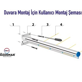 Resim Özdemak Balkon Çamaşır Kurutma Askısı Kurutmalık Duvar Tipi Montaj 