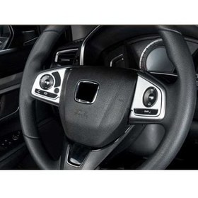 Resim Honda Civic Fc5 2016-2020 Direksyon Kaplaması 2 Parça Silver 