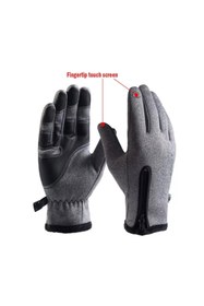 Resim FORMULA X Dokunmatik Spor Outdoor Erkek Sürüş Eldiveni Kışlık Eldiven Siyah-l (LARGE) 