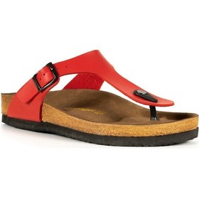 Resim Slazenger LUKE Kadın Parmak Arası Plaj Kırmızı Terlik 