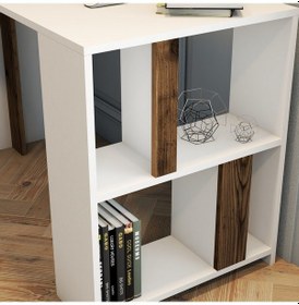 Resim Variant Variant Lima Çalışma Masası - Beyaz / Ceviz Beyaz 