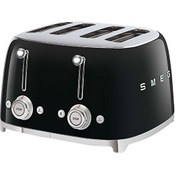 Resim Smeg TSF03BLEU 1x4 Siyah Ekmek Kızartma Makinesi 