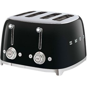 Resim Smeg TSF03BLEU 1x4 Siyah Ekmek Kızartma Makinesi 