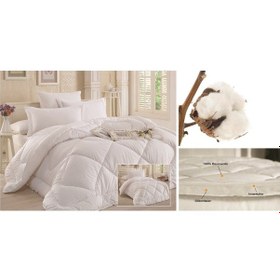 Resim Çift Kişilik Ranforce Silikon Yorgan ( Atık Malz.İçermez (35274243) Beyaz 