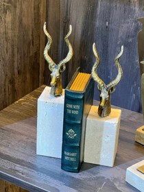 Resim Ornedeer Dekoratif Geyik Obje Set Traverten Mermer 