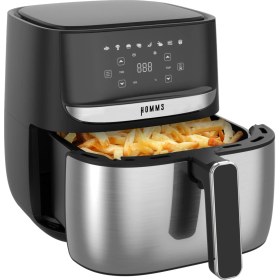 Resim Homms H20 1700 Watt Xl Dijital Dokunmatik 8 Ön Programlı Airfryer Yağsız Kızartma Sıcak Hava Fritöz 