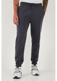Resim Buratti Pamuklu Regular Fit Normal Bel Lastikli Paça Cepli Erkek Eşofman Altı 59080153W4 Antrasit 