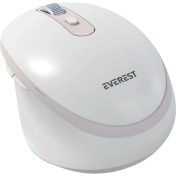 Resim Everest SM-BT42 USB Beyaz/pembe 3in1 Bluetooth ve 2.4ghz Şarj Edilebilir Kablosuz Mouse 