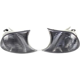 Resim 1 Pair Corner Lights Clear Lens White 63126904307 63126904308 Left & Right Replacement For Bmw 3 Series E46 1998-2001 