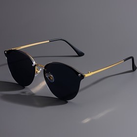 Resim Kadınlar için Retro Siyah Moda Gözlükler Şık Kesik Kenarlı Lensli Altın Metal Çerçeve Parti Gözlüğü Erkek ve Kadınlar İçin 