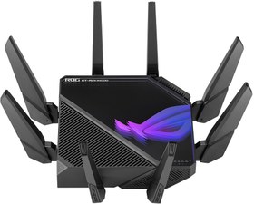 Resim Asus ROG Rapture GT-AXE16000 Quad Band Gaming Ai Mesh Aiprotectionpro 4G VPN Router Access Point 