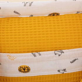 Resim Bebek Bakım Çantası - Hardal Petek - Zürafa 