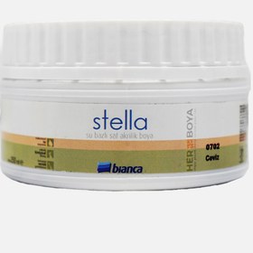 Resim Bianca Stella Saf Akrilik Boya Metalik Gümüş 0,25 Lt 