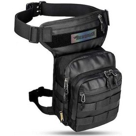 Resim Supermarket1 Mt102bk Motosiklet Bacak Çantası - Hafif, Nefes Alabilir, Siyah, İç Yastıklı Siyah 