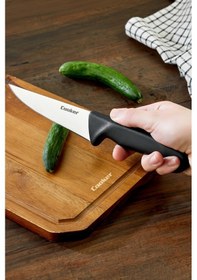 Resim Cooker 27 Cm Paslanmaz Çelik Kasap Bıçağı Siyah Ckr4597 