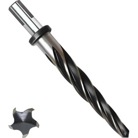 Resim 9/16INCH Çelik Reamer M2 Hss Çelik Alaşım Ahşap Plastik Hizalama Büyük Delik Için Konik Rayma - 5 Spiral Flüt (Yurt Dışından) 