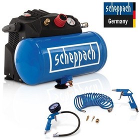 Resim Scheppach HC06 1200W 8 Bar 6 L Yağsız Hava Kompresörü - 5906153901 