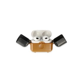 Resim AyrStore Airpods 3 (3.nesil) Basmalı Kılıf - Kahverengi-Siyah 
