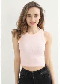 Resim As Collection Pembe Kaşkorse Body Kadın Crop Atlet Pembe 