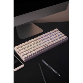 Resim TWOTECH Rgb Beyaz Mekanik Oyun Klavyesi Red Switch - Oyuncu Klavyesi, Rgb Aydınlatma 