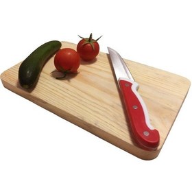 Resim Bfdshop Kesme Tahtası Doğal Ahşap-Verniksiz-Boyasız 19Cm X 29Cm 