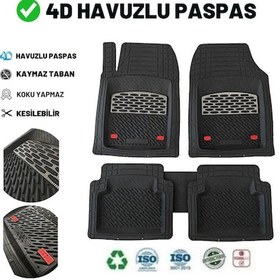 Resim Fiat Punto 2014 4d Havuzlu Üniversal Yeni Nesil Pro Paspas Siyah - Gri 
