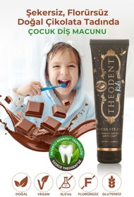 Resim Theodent Chocolate Çocuk Vegan Florürsüz Diş Macunu 96 G 