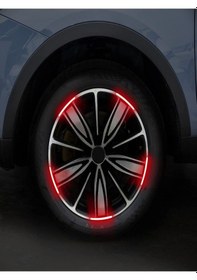 Resim Kırmızı Fosforlu Jant Şeridi 