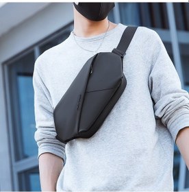 Resim Mikemarket11 Mark Ryden Yeni Stil Erkek Tek Omuz Çantası - Küçük Göğüs Çantası, Spor Moda, Siyah Siyah 