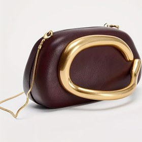 Resim FOREVER MIYIN Kadınlar için Şık Vintage El Çantası, Manyetik Kapatma ve Altın Tonlu Donanım - Mini Omuz Çanta, Çıkarılabilir Zincir Askısı, Altın Tonu Saplı, kredi Kart Yuvası & Bozuk Para Cebi ile Burgundy/Siyah/Beyaz Lüks Clutch Günlük Ve Resmi Etkinlikler Için, Çantalar İçin Bayanlar 