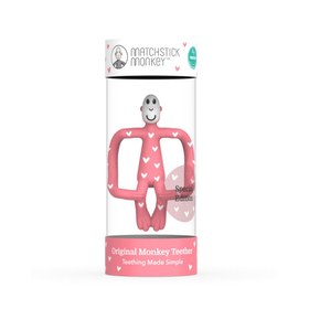 Resim Matchstick Monkey Silikon Diş Kaşıyıcı Monkey Heart 