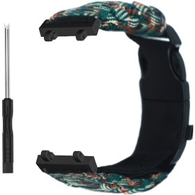 Resim Symbee Amazfit T-rex 2 İçin Dış Mekan Savaş Taktikli Bant, Çok Fonksiyonlu Askeri Kamo Desenli, Ayarlanabilir Manyetik Bant 