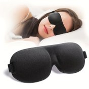 Resim Her Tipe Uygun Açık Bej Renkli, 3D Uyku Maskesi - %100 Işık Geçirmez, Ultra Yumuşak ve Koyu Beje Dostu Malzeme, Ayarlanabilir Kayışlı, Nefes Alabilen ve Hafif, Rahatlatıcı ve Kokusuz - Dinlenme ve Seyahat İçin İdeal 