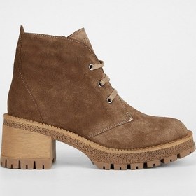 Resim Valmenti Kadın Tütun Süet Hakiki Deri Casual Bot 775 9434 Bn Bot Sk23/24 Tütün 