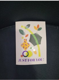 Resim Just For You Hediye Kartı ''bu Hediyeyi Beğeneceğinizi Umuyoruz '' 
