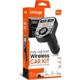 Resim Azurtech Linkage Rgb Işıklı Çift Usb’li Wireless Fm Transmitter Lkw-2 