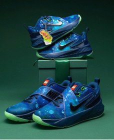 Resim Nike Hustle D 12 X Lego Gs Çocuk Basketbol Ayakkabı-sportxstore Mavi 